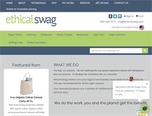 Tablet Screenshot of ethicalswag.com